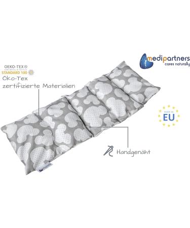 Medi Partners Cherry Core Pillow 60x20cm | 800g 100% Cotton | 5 Chambers Eco-Friendly Heat & Cold Therapy Pillow (Miki) - Buy Online on GoSupps.com