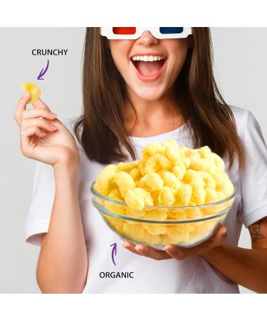 Frankie's Organic White Cheddar Cloud Puffs 120g (Case Of 12) 1.44kg 1.44 kilogram - Buy Online on GoSupps.com