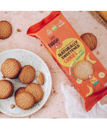  SUPER FUDGiO SUPER FUDGiO Organic Cookies | Naturally Sweetened Agave Organic Vegan Cookies - Palm Oil Free | Healthy Snacking |130g - Buy Online on GoSupps.com