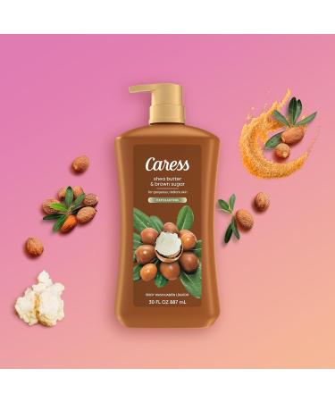 Caress Body Wash Shea Butter & Brown Sugar 2-Pack Moisturizing Body Wash for Gorgeous Radiant Skin Exfoliating Body Soap Liquid 30 Fl Oz - Buy Online on GoSupps.com