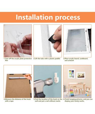 Veelot A4 Picture Frame Set for Children's Art - Interchangeable Front-Opening Design for Easy Display | Perfect for Handicrafts & School Projects - Buy Online on GoSupps.com