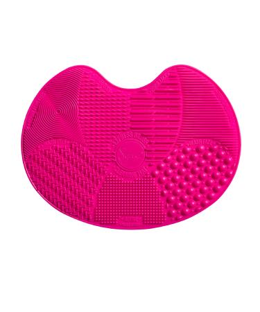 Sigma Beauty Silicone Brush Cleaning Mat with Suction Cups For Easy & Quick Makeup Brush Cleaning  Large  Pink