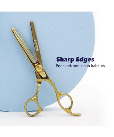 Equinox Professional 6.5'' Razor Edge Hair Thinning Scissors - Liquid Gold Shears - Buy Online on GoSupps.com