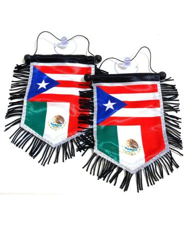 Mexico Mexican flags & Puerto Rico Rican flags for cars homes Family Love - Buy Online on GoSupps.com