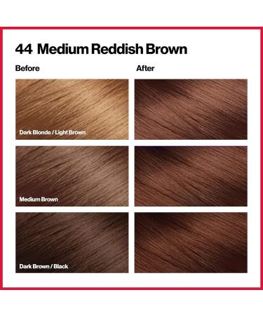 Revlon Colorsilk Permanent Hair Colour Medium Red Brown 44 - 1.00g (Pack of 1) - Buy Online on GoSupps.com