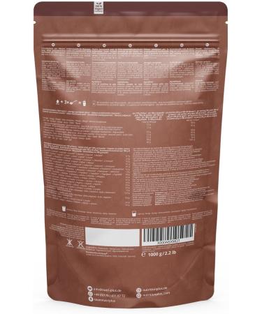 Nutri+ Vegan Protein Powder Hazelnut 1kg - 83% Protein Gluten & Lactose Free Nutty Flavor 3K Protein Powder - Buy Online on GoSupps.com