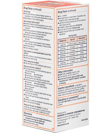 Children's Motrin Oral Suspension Medicine 100mg Ibuprofen - Berry Flavored 4 fl. oz - Buy Online on GoSupps.com