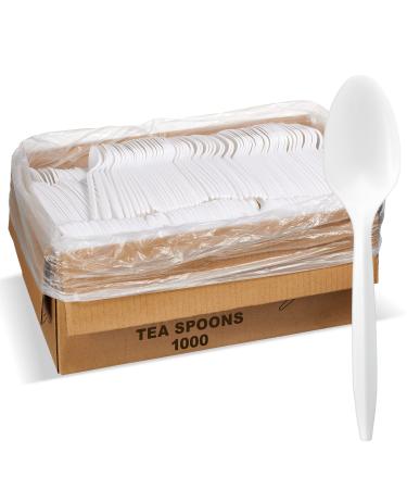 1000 Count Bulk Cutlery (Tea Spoons White) Tea Spoons White