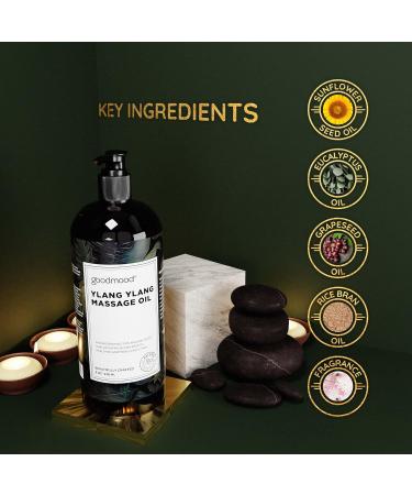 GoodMood Ylang Ylang Massage Oil - Aromatherapy & Sensual Delights for Couples - Perfect for Massage Therapy - Shop Internationally - Buy Online on GoSupps.com