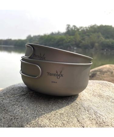 Tentock Titanium Bowls Set - 500ml + 600ml - Ultralight Camping Cookware - Buy Online on GoSupps.com