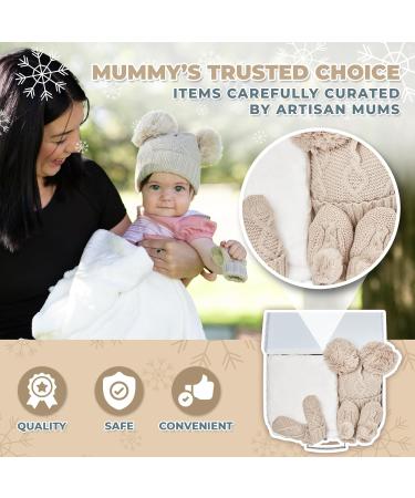 Unisex Baby Gift Set - Gender Neutral Newborn Hamper for Baby Shower - Winter Collection in Beige - Buy Online on GoSupps.com
