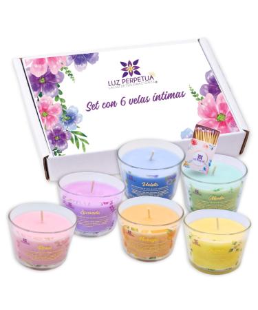 Set of 6 Gift Candles for Women. Natural Soy Wax Candle Sets for Women Gifts 5.3 Oz 40 Hours Long Burning Candles Scented Home Candles Aromatherapy Candles Gift Set for Family Coworkers and Friends