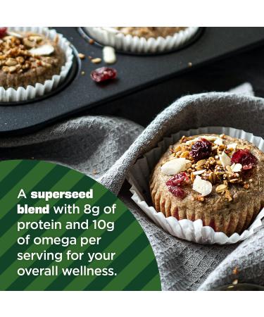 Manitoba Harvest Organic Hemp + Chia & Flax Superseed Blend 7 oz - 8g Protein, 5g Fiber - Vegan, Keto, Paleo - Omega 3 & 6 for Smoothies & Baking - Buy Online on GoSupps.com
