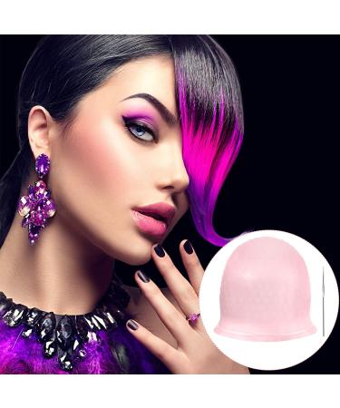 Silicone Highlight Cap for Women - Reusable Salon Hair Coloring Dye Cap in Pink - Buy Online on GoSupps.com