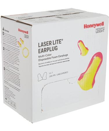 Howard Leight by Honeywell Laser Lite High Visibility Disposable Foam Earplugs  Pink/Yellow   200-Pairs (LL-1) - 3301105 - Buy Online on GoSupps.com