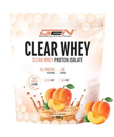 Clear whey isolate protein shake - fruity & refreshing protein shake - high -quality whey protein isolate (900g fresh apricot) apricot 1x 900 g - Buy Online on GoSupps.com