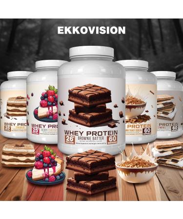 Ekkovision Protein Powder Cinnamon Toast Cereal 25 G Whey Protein per Scoop Low Lactose High Protein for Men & Women With Active Lifestyles Perfect for Shakes Smoothies and Recipes 60 Servings - Buy Online on GoSupps.com