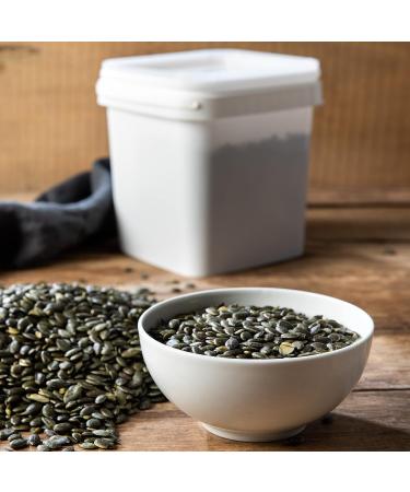 Vitalesia Peeled Green - Premium Quality Raw Vegan Food 1.5 kg Container Natural & Untreated Ideal for Healthy Eating - Buy Online on GoSupps.com