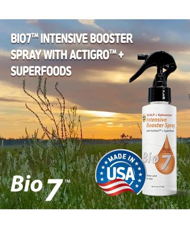 BIO7 Intensive Booster Spray | Fast Hair Growth & Nourishing Superfoods | 4 Fl Oz Therapeutic-Grade Herbal Formula for Thinning Hair & Breakage Prevention | By Natures - Buy Online on GoSupps.com