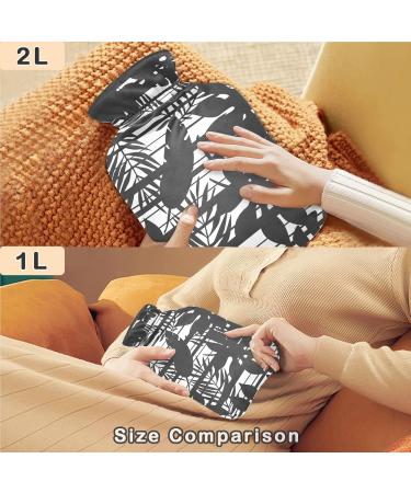 Buy Naanle Palm Leaves Flower Hot Water Bottle | 1L Transparent Heat Therapy for Pain Relief | Ideal Hand & Foot Warmer - International Shipping - Buy Online on GoSupps.com