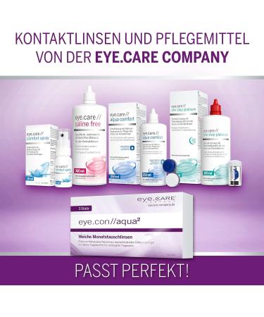 Eye.con Aqua Soft Monthly Lenses - UV Protection Sillikon Hydrogel -4.50d for Sensitive Eyes | 55% Water BC 8.4mm Dia 14.2mm - 3 Series Box - Buy Online on GoSupps.com