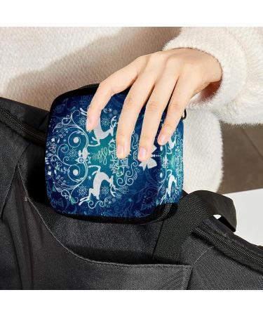 GIAPB Period Bag Sanitary Napkin Storage Holder | Christmas Deer Pattern Makeup Pouch Color2683 - Buy Online on GoSupps.com