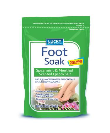 Lucky Super Soft Foot Soak Spearmint & Menthol Epsom Salt  19.2 Ounce
