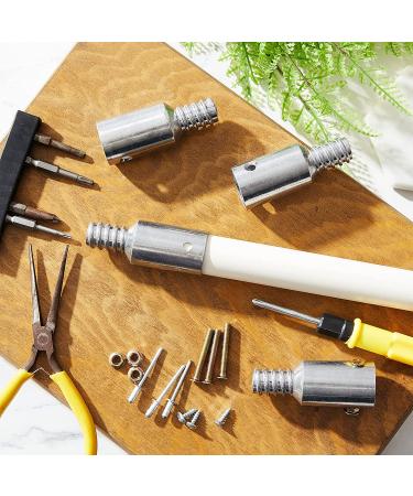 6 Pcs Threaded Tip Replacement Kit for Extension Poles - Metal Threaded Tips for 1 Inch Wood/Metal Poles - Buy Online on GoSupps.com