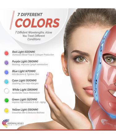 FDA Cleared 8-in-1 LED Light Therapy Face Mask for Anti-Aging & Dark Spot Removal + Ice Roller - Rose Gold - Buy Online on GoSupps.com