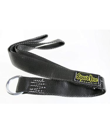 Spud Inc 32" Long Abdominal Strap Black Ab Crunches Use Forearms Handle Heavy Weight