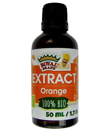 Organic orange extract, 50 ml, glass bottle for better quality
