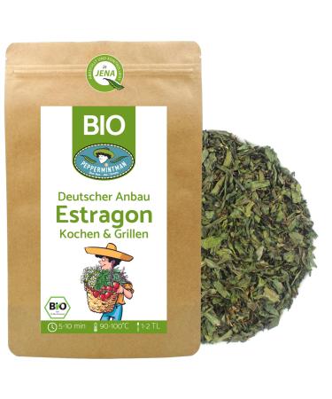 PEPPERMINTMAN Organic Tarragon 500g - German Grown - Queen of Fine Cuisine - Versatile for Sauces and Gravys - Refined Seasonings - PEPPERMINTMAN