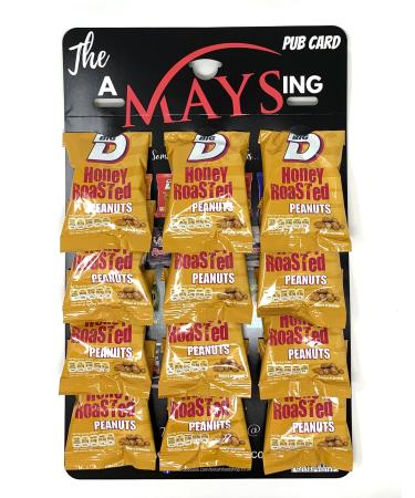 Big D Honey Flavoured Nuts Peanuts on The AMaysing Pub Card - 12 x 50g Packs