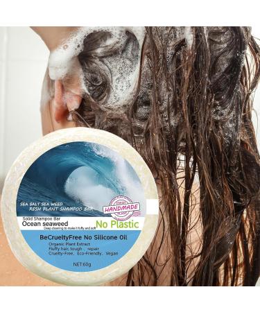 Jingmiger Solid Shampoo 60 Grams Natural Nourishing Conditioner Hair Shampoo Bar for Oily Sensitive Scalp Care Recovery Men Bath and Travel - Buy Online on GoSupps.com