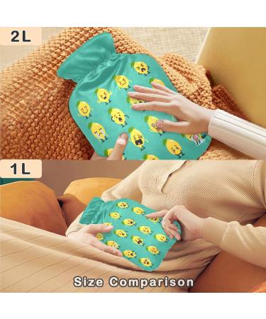 Buy Naanle Funny Lemon Transparent Hot Water Bottle - 1L Hand/Foot Warmer for Pain Relief & Cold Therapy | International Shipping Available - Buy Online on GoSupps.com