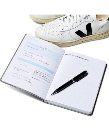Eccolo Fitness Tracker Journal - Training Log for Workout, Gym and Fitness Diary - Nutrition and Gratitude Journal - You are Strong - Gray, 6x8 inches - Buy Online on GoSupps.com