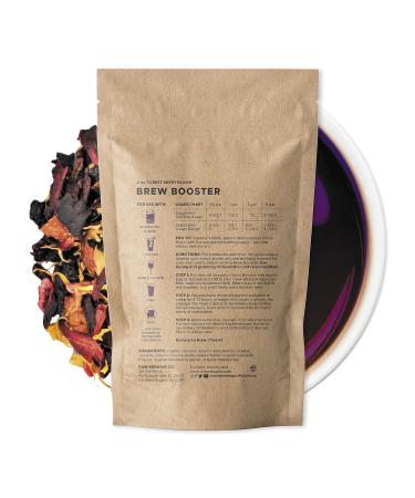 Forest Berry Bloom Brew Booster - Certified Organic Elderberry Currant Blueberry Blend for Premium Kombucha Flavoring, Iced Tea & Sangria - Natural, Caffeine-Free - Buy Online on GoSupps.com