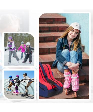 Hytiland Roller Skate Bag - Adjustable Shoulder Strap - Large Capacity - Roller Skate Accessories for Kids and Adults - Lake Blue - Buy Online on GoSupps.com