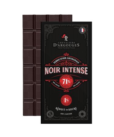 Reduced sugar dark chocolate bar 71% cocoa