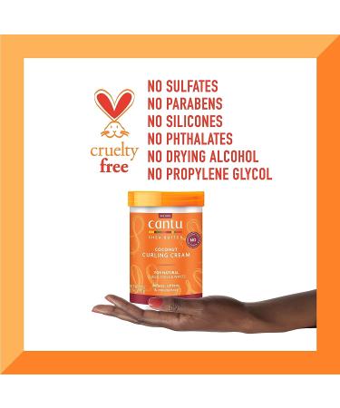 Cantu Shea Butter Coconut Curling Cream 25 oz - Natural Hair Care - Buy Online on GoSupps.com