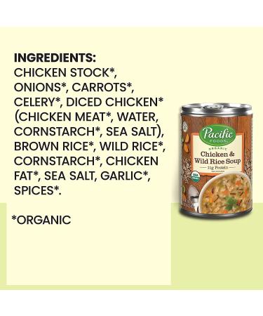 Pacific Foods Organic Wild Rice Chicken Soup 16.3 Oz Can - 1 Pack - Buy Online on GoSupps.com