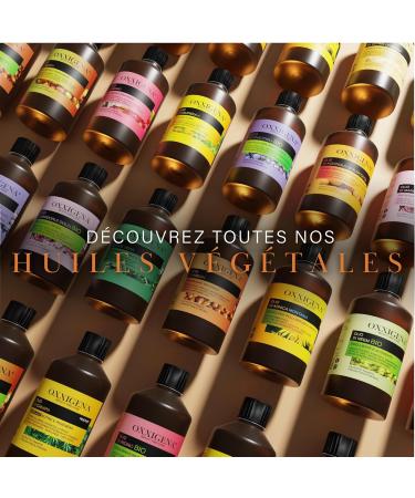 Oxxigena - 100% Pure Jojoba Oil Pack of 1000 ml Cold Pressed Moisturizes and Deeply Nourishes the Skin Gives Hair Radiance Vegan and Non-GMO - Buy Online on GoSupps.com