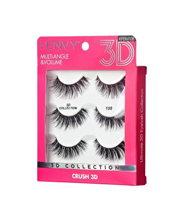 iEnvy False Eyelashes - 3 Pairs Fluffy Faux Mink Lashes for Volume & Natural Look | Multiangle (08) - International Shipping Available - Buy Online on GoSupps.com