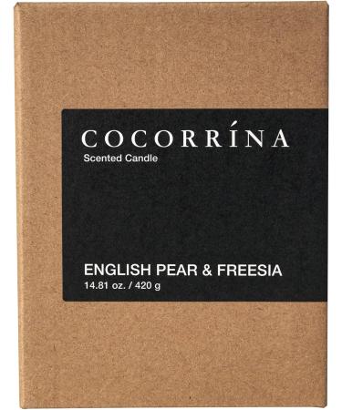 Cocorr na English Pear & Freesie Soy Candle - 46 Hour Burn - 420g Natural Fragrance Candle for Christmas Gift - 2 Wicks - Buy Online on GoSupps.com