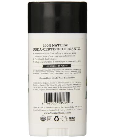 Nourish Organic Almond Vanilla Deodorant | GMO-Free Cruelty-Free Organic | 2 Pack (2.2oz Each) - Fresh Fig - Shop Internationally - Buy Online on GoSupps.com