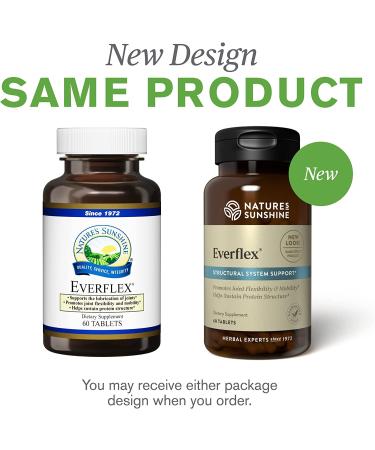 Nature's Sunshine EverFlex with Hyaluronic Acid 60 Tablets | Joint Support Formula | Lubricates Joints, Boosts Flexibility, Promotes Healthy Cartilage - Buy Online on GoSupps.com