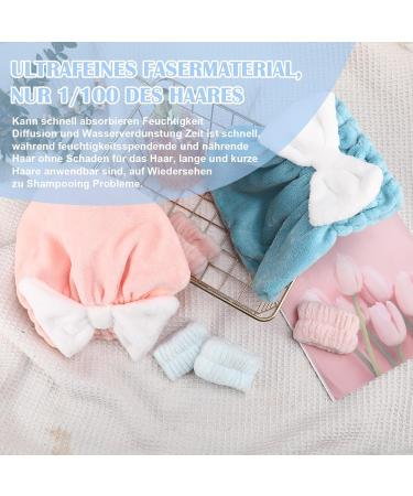 Yamitora Hair Turban | 2-Pack Microfiber Hair Dryer Towels & 4 Wrist Washbear | Quick-Drying for All Hair Types - Perfect for Long & Curly Hair - Buy Online on GoSupps.com