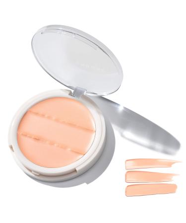Undone Beauty Conceal to Reveal 3-in-1 Concealer & Highlighter with Natural Coconut for Dewy Glow - Used for Blemishes  Tattoos  Under Eye Circles & Wrinkles - Vegan and Cruelty Free - Pink Petal Light