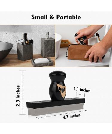 Beard Bar Cleaning Tool | Best Beard Hair Cleaner & Trimmer Hair Catcher - Clean Up Sink Mess | Perfect Gifts for Men (Black - Buy Online on GoSupps.com
