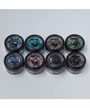 Moon Glitter Biodegradable Eco Chunky Glitter - Blossom 3g | Bio Festival Makeup for Face, Body, Nails, Hair, Lips - Buy Online on GoSupps.com